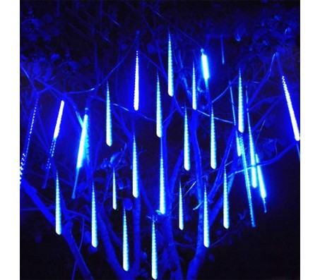 Luci effetto pioggia nevicata led blu